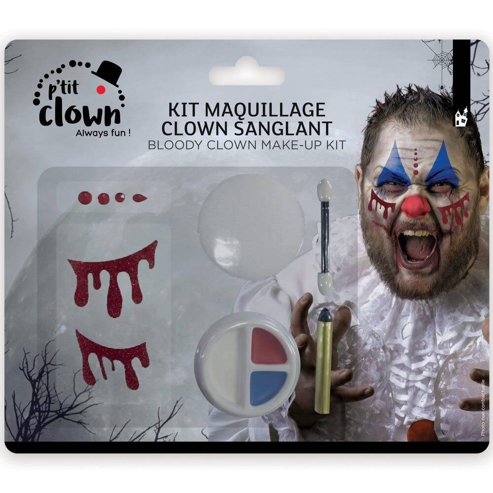 KIT MAQUILLAGE CLOWN SANGLANT