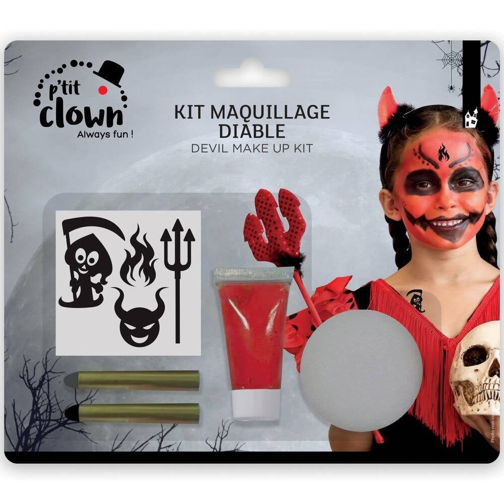 KIT MAQUILLAGE AVEC STICKERS DIABLE