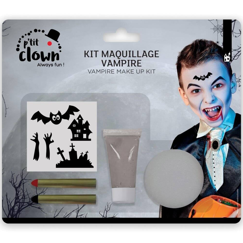 KIT MAQUILLAGE AVEC STICKERS VAMPIRE / ZOMBIE