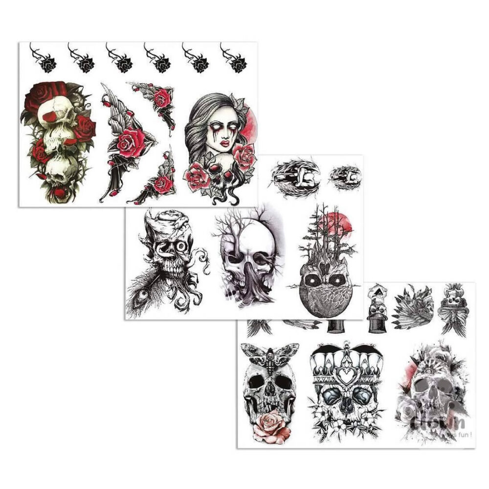 TATOUAGES HALLOWEEN II (3 MOD. AU CHOIX)