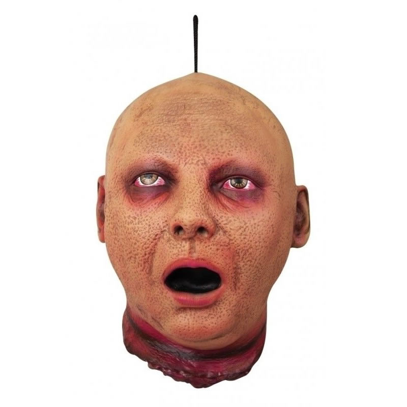 TÊTE DE ZOMBIE À SUSP. EN LATEX (55CM)