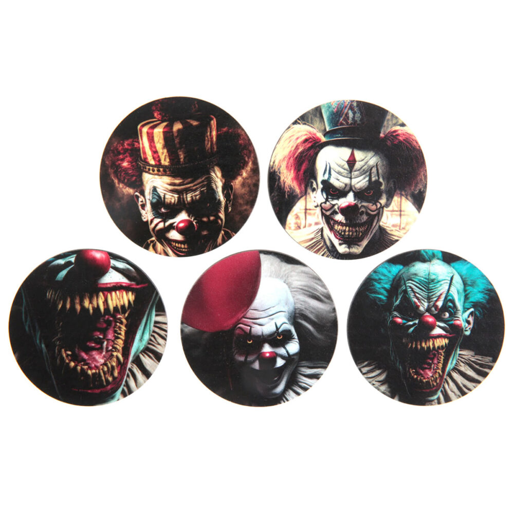 DÉCO À PARSEMER CLOWN TUEUR BOIS X10 (5CM)