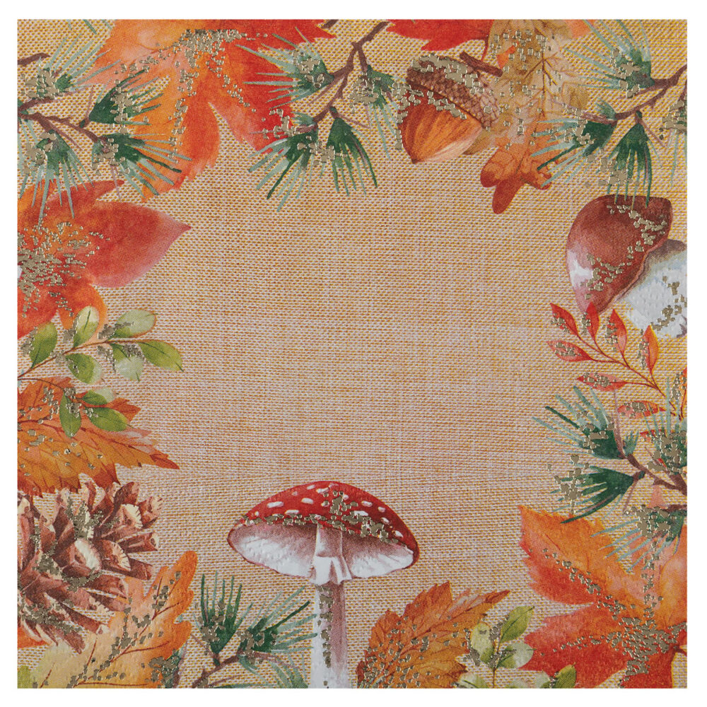 SERVIETTES AUTOMNE PAPIER X10 (33CM)