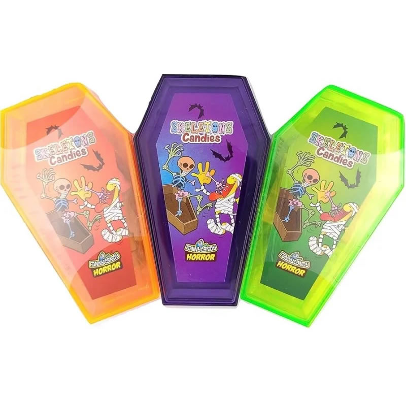 BONBONS SQUELETTES DANS CERCEUIL (25G)
