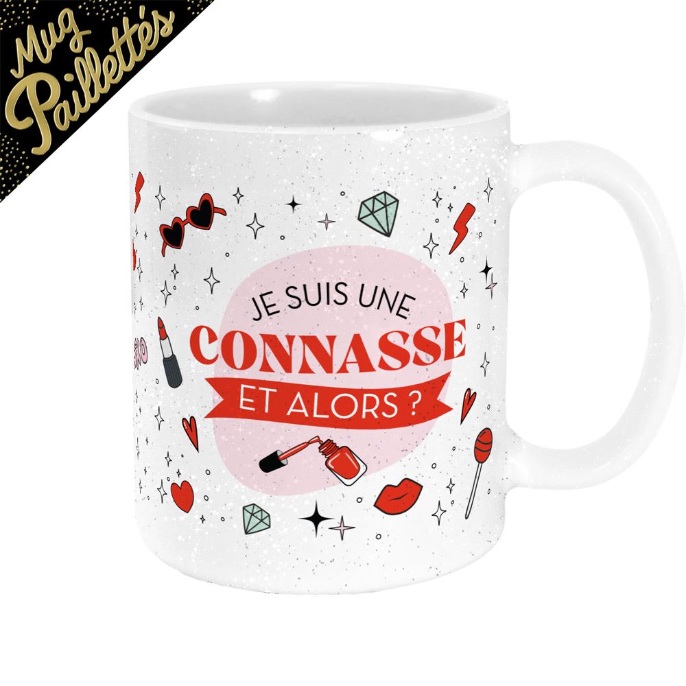 MUG À PAILLETTES CONNASSE