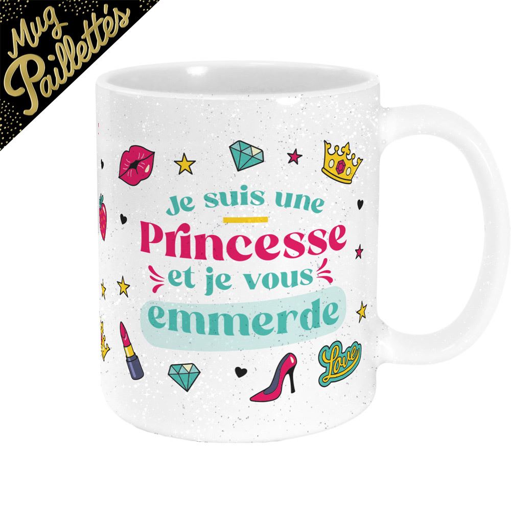 MUG À PAILLETTES PRINCESSE