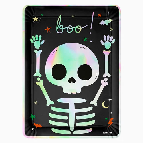 PLATEAUX SQUELETTE BOO X2 (25X34CM)