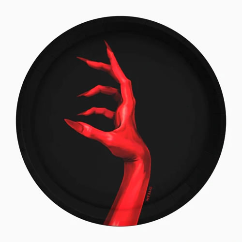 ASSIETTES MAIN DE VAMPIRE X6 (23CM)
