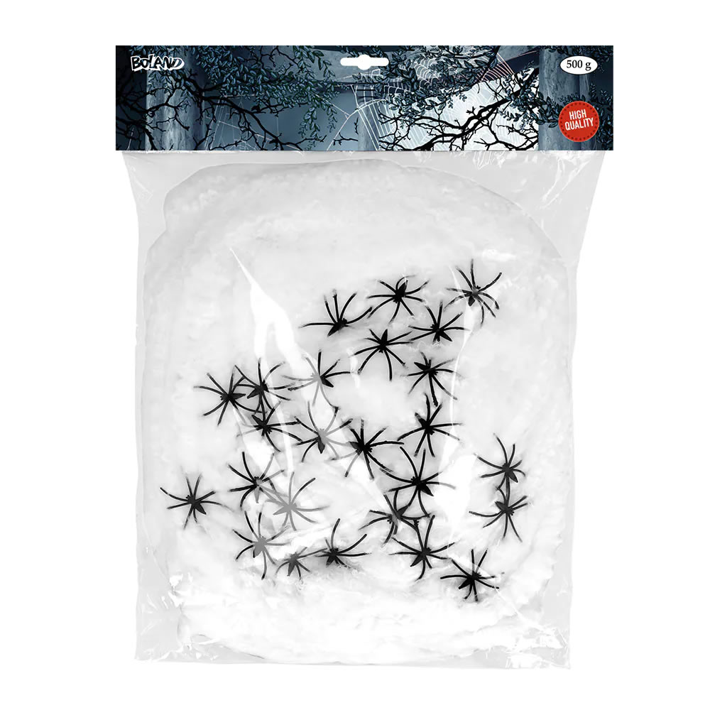 TOILE BLANCHE (500G) AVEC 25 ARAIGNÉES