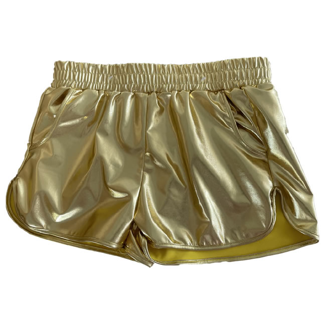 SHORT MÉTALLIQUE OR