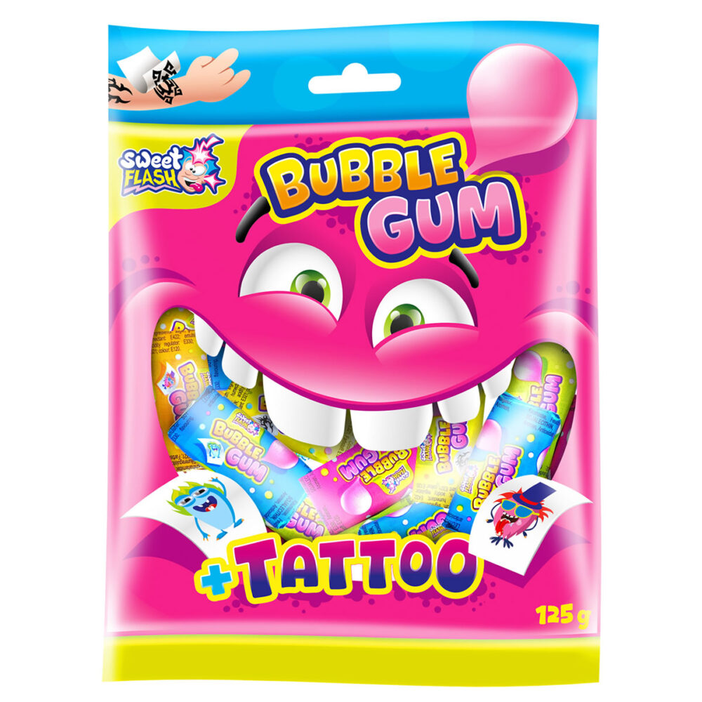 24 BUBBLE GUM TATTOO (125G)