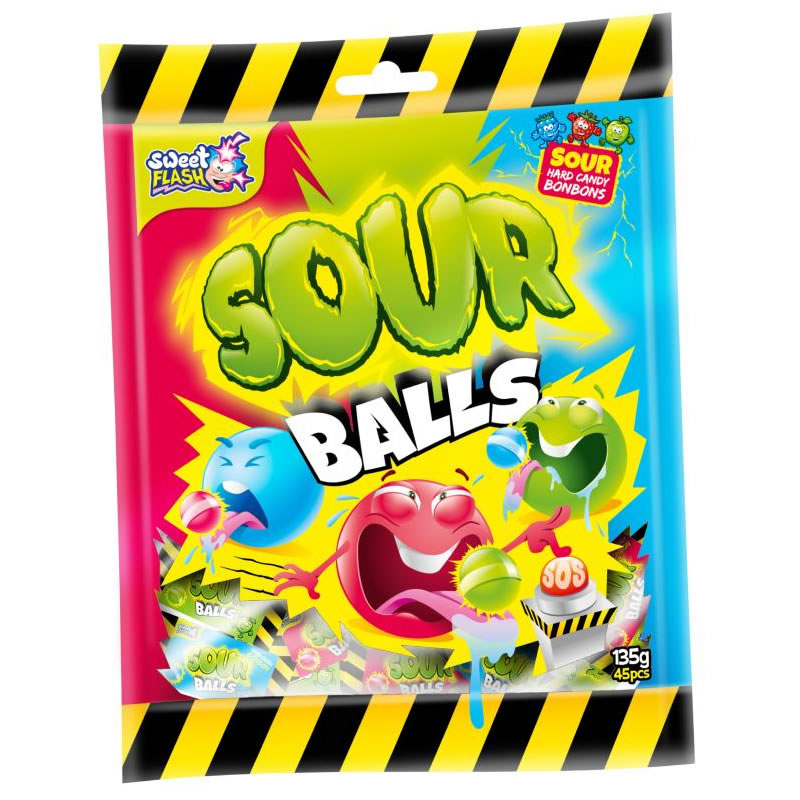 BOULES ACIDULÉES SWEET FLASH (135G)