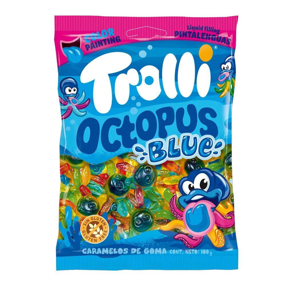 BONBONS OCTOPUS BLUE (100G)
