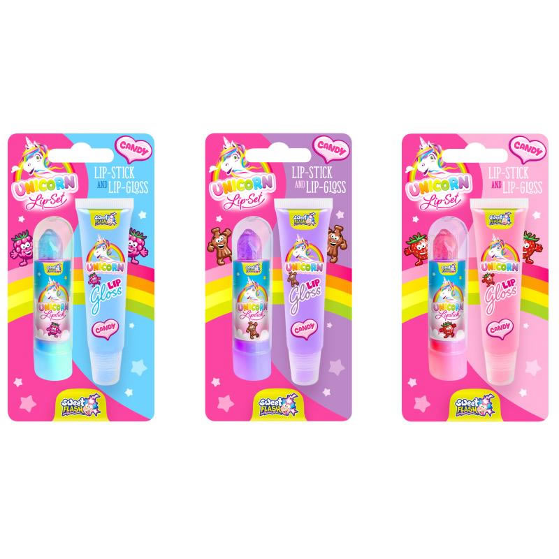 BONBONS ROUGE À LÈVRES ET GLOSS LICORNE (25G)