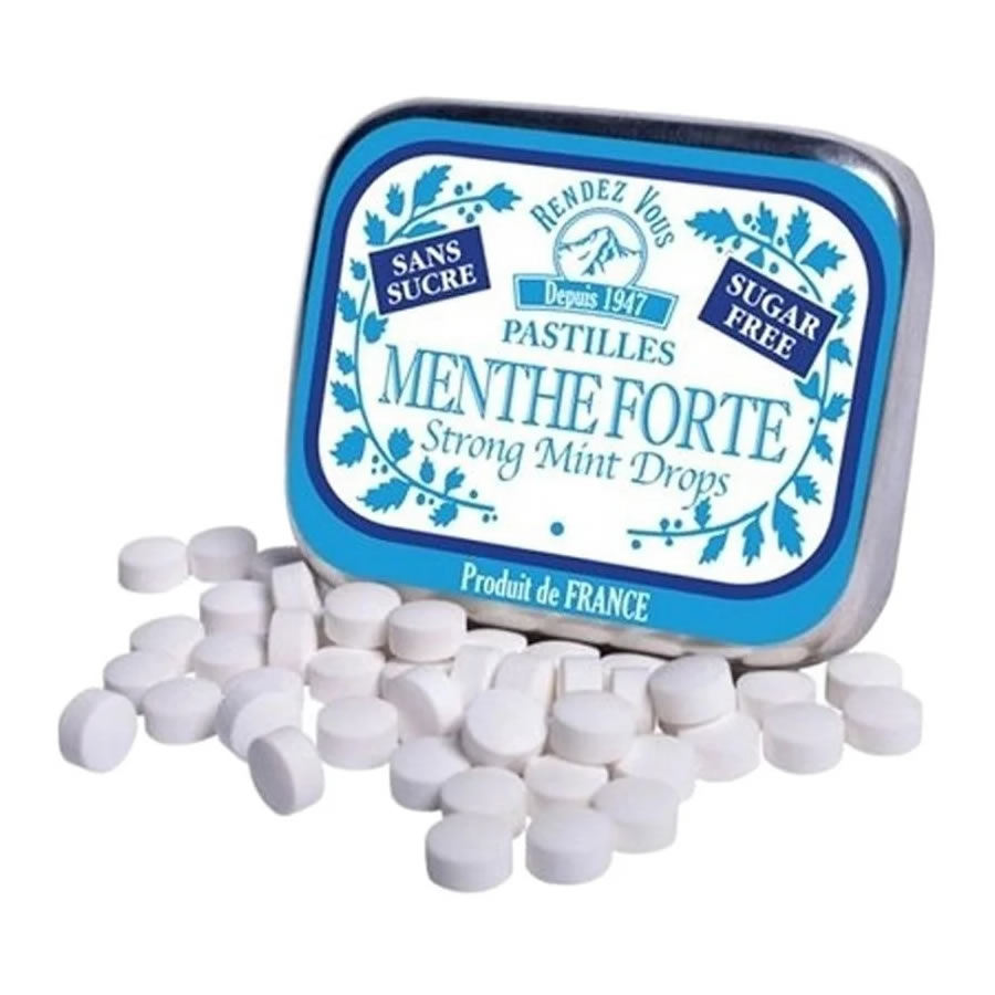 PASTILLES MENTHE FORTE SANS SUCRE (10G)