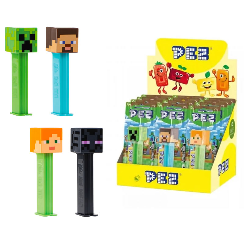 DISTRIBUTEUR PEZ MINECRAFT +1 RECHARGE