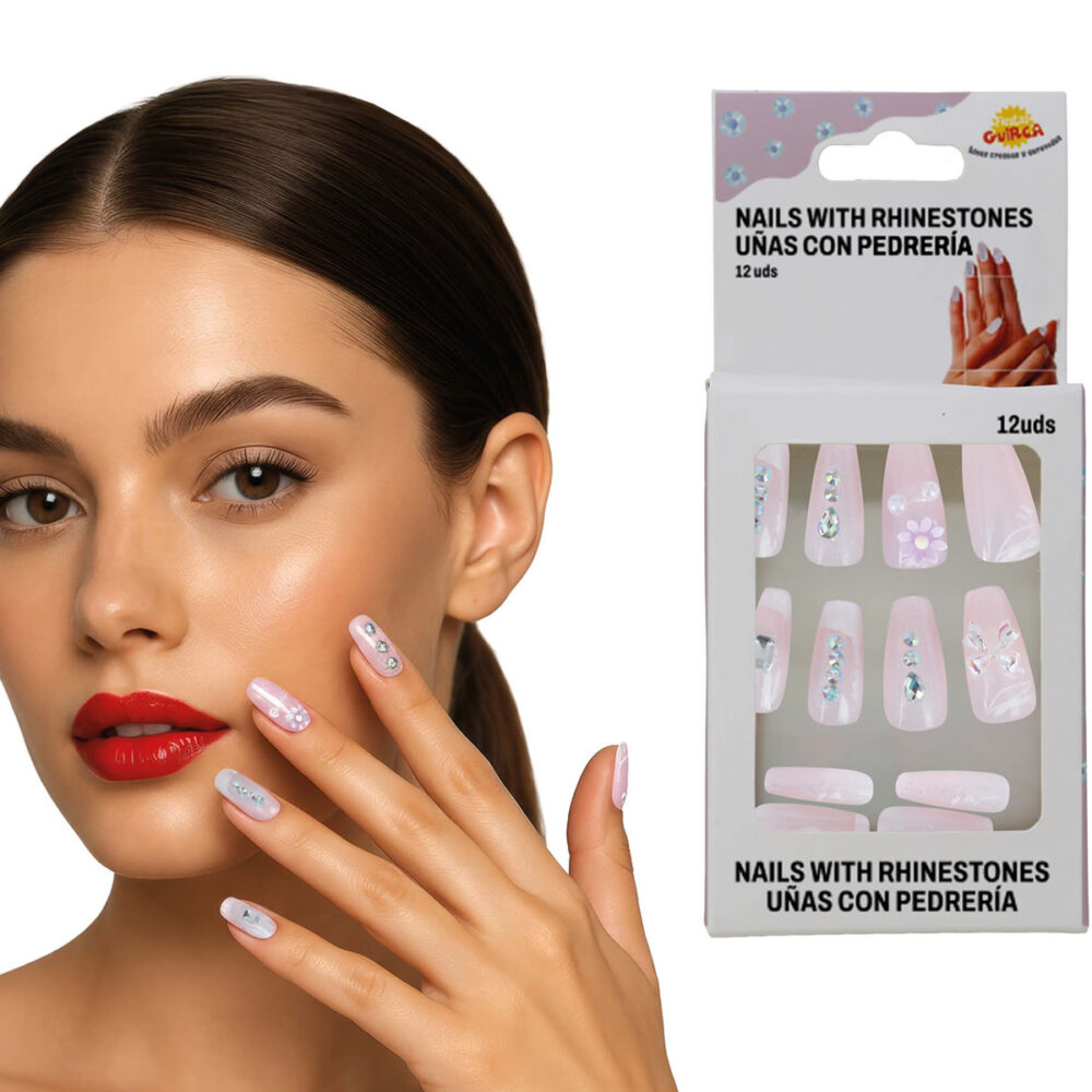 12 ONGLES AVEC PIERRES