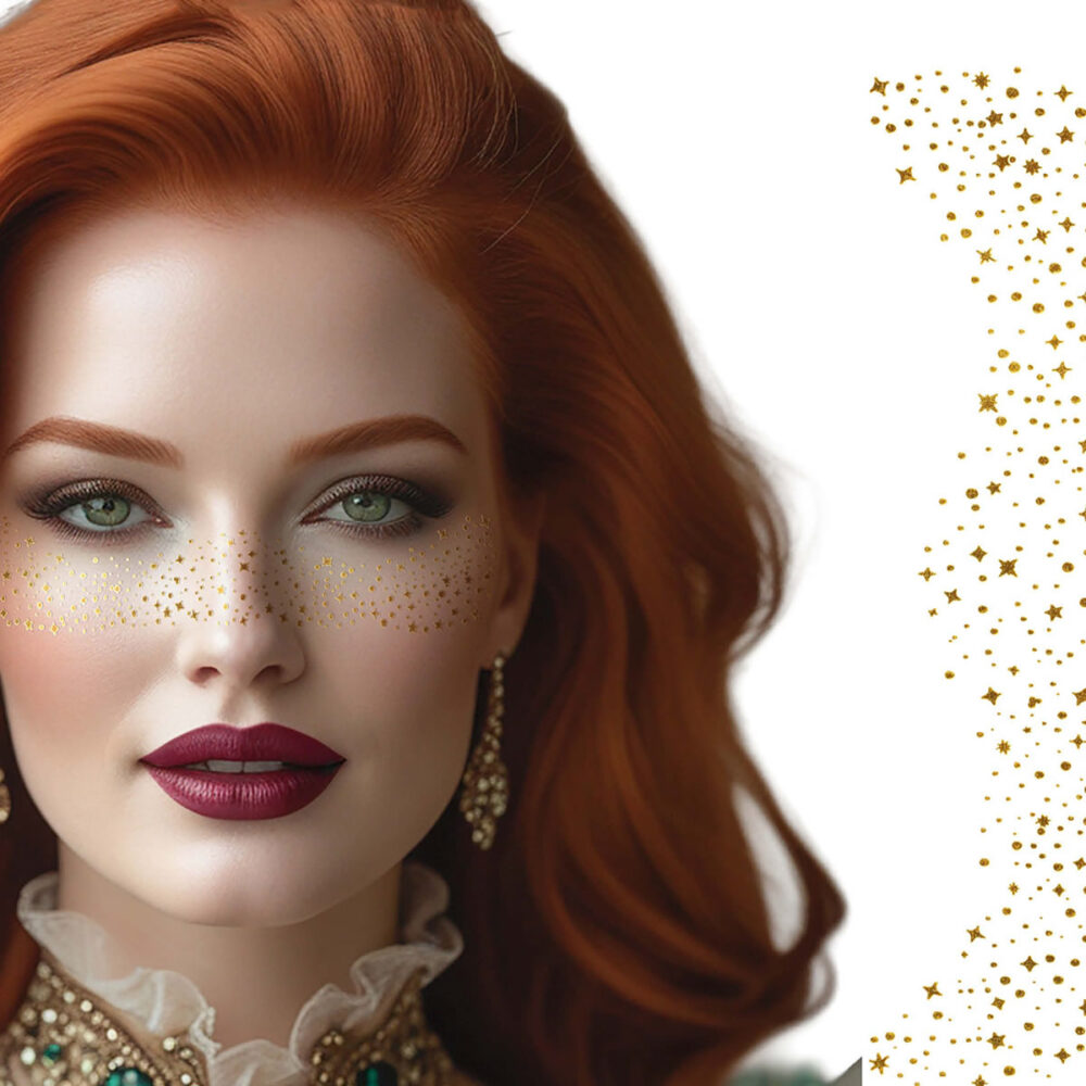 TATOUAGES POINTS ADHÉSIFS OR