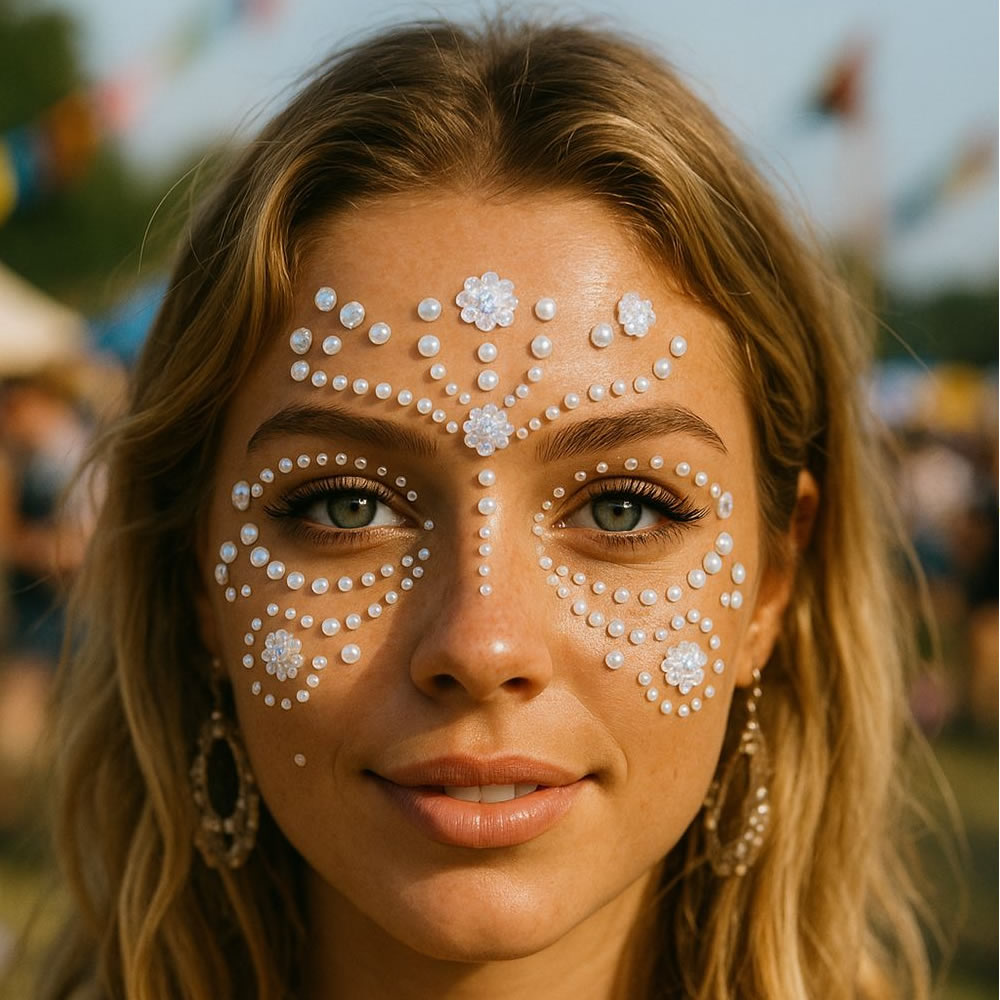 PERLES ADHÉSIVES POUR VISAGE