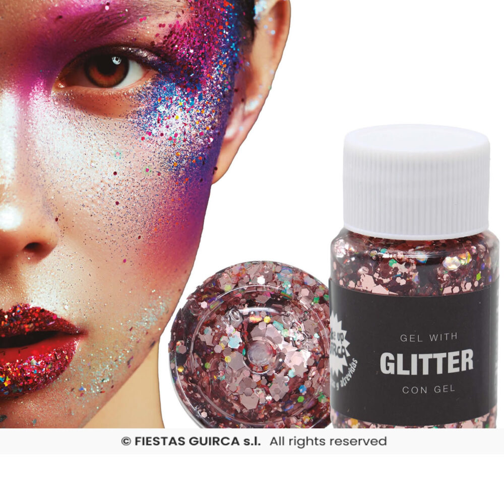 GEL PAILLETES ROSE GOLD