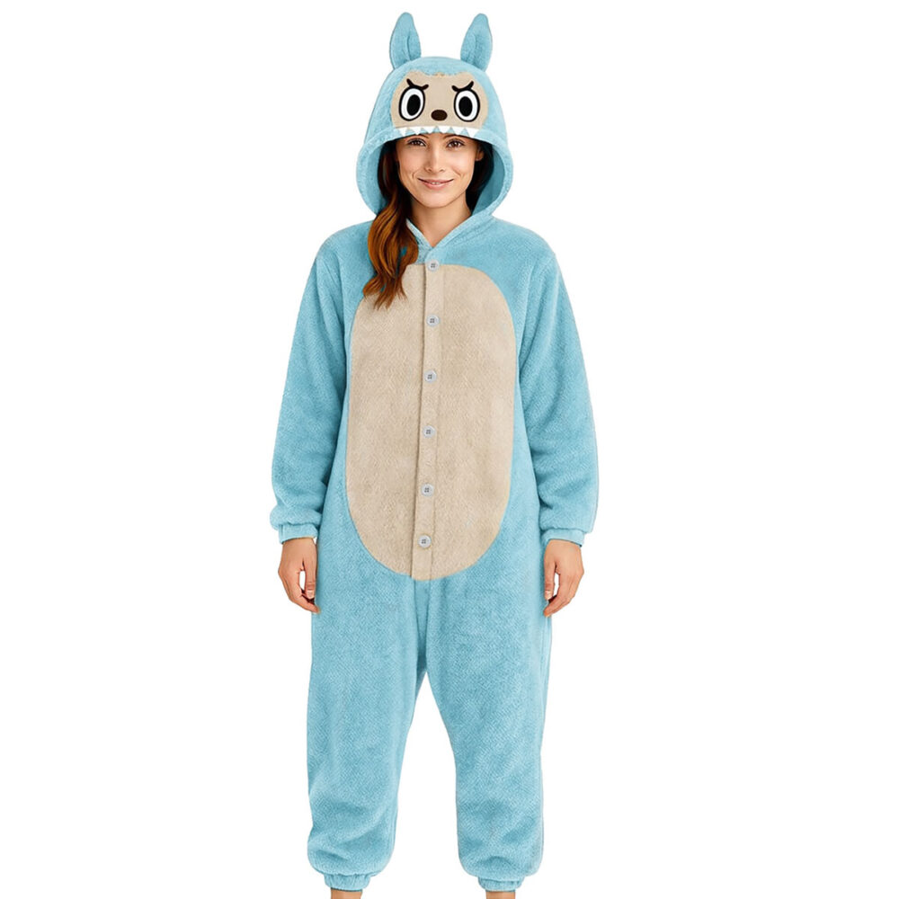 PYJAMA L LULU MONSTER BLEU