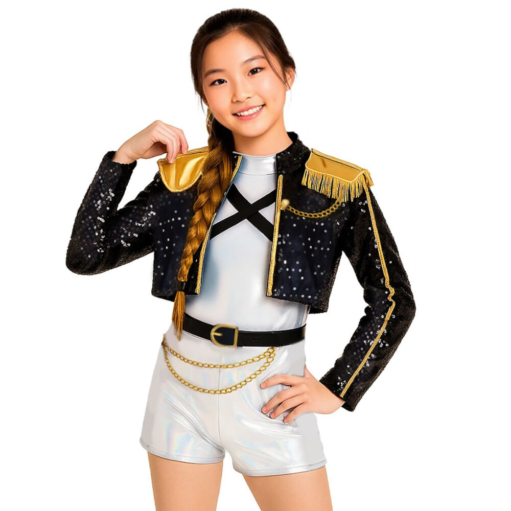 COSTUME 10/12 ANS POP-STAR SILVER LEADER