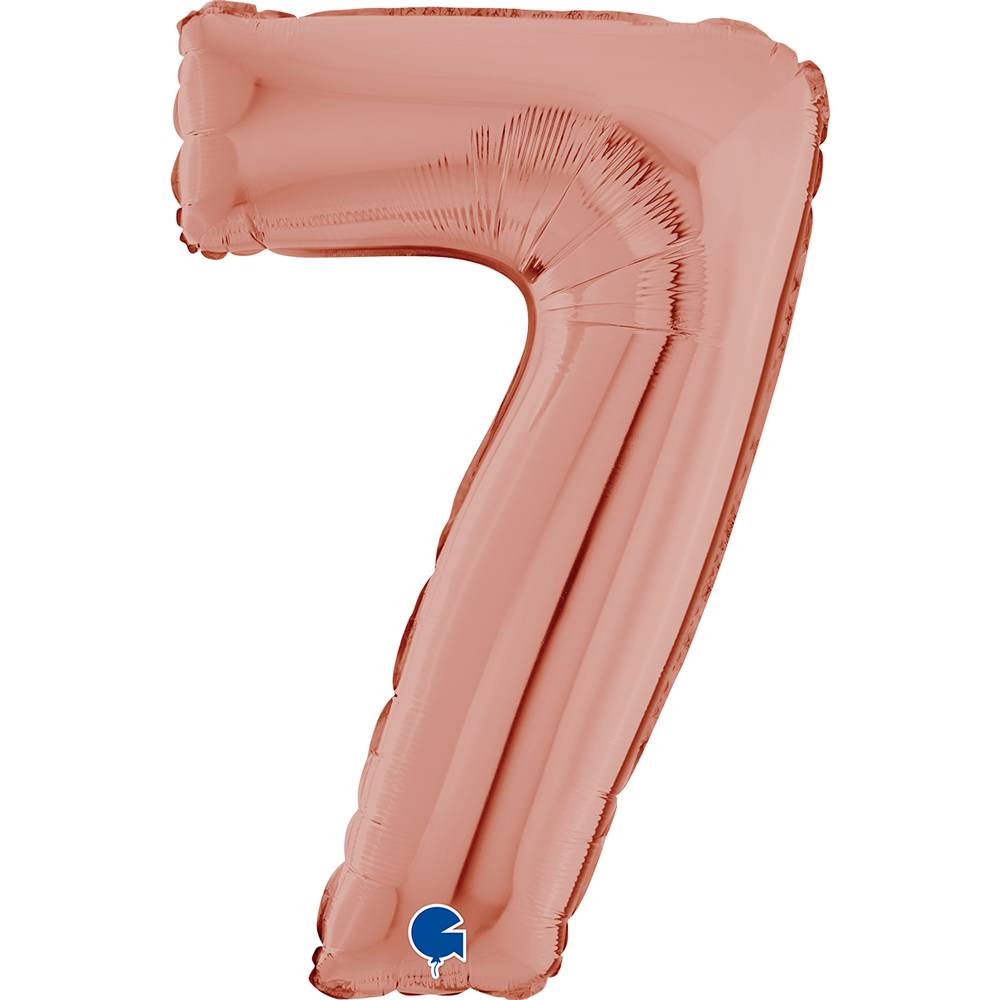 BALLON ALU "CHIFFRE 7" ROSE GOLD
