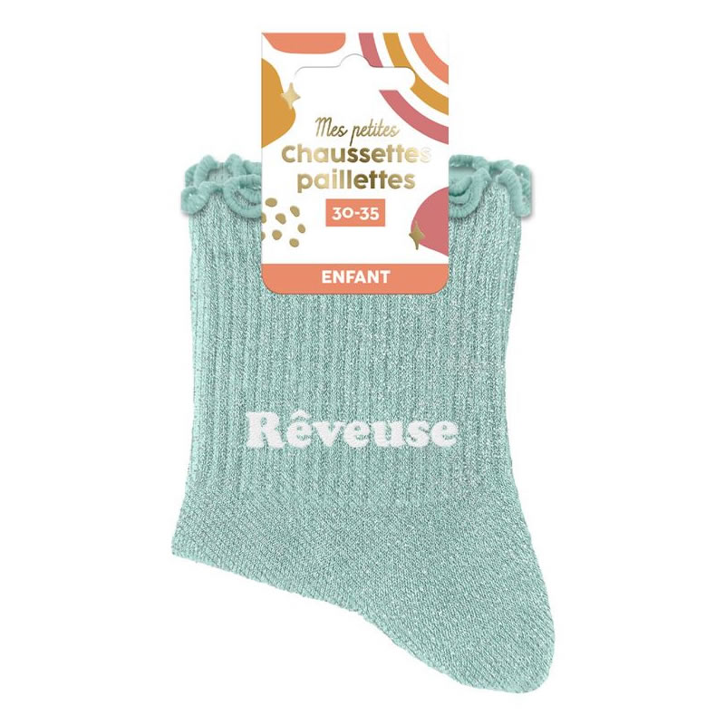 CHAUSSETTES REVEUSE (6/10 ANS) PAILLETTES
