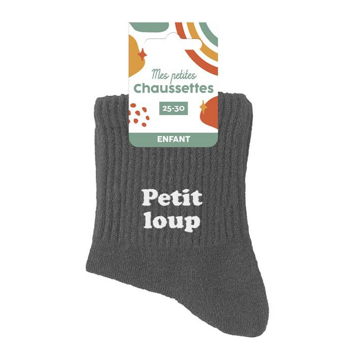 CHAUSSETTES PETIT LOUP (3/6 ANS) GARÇON