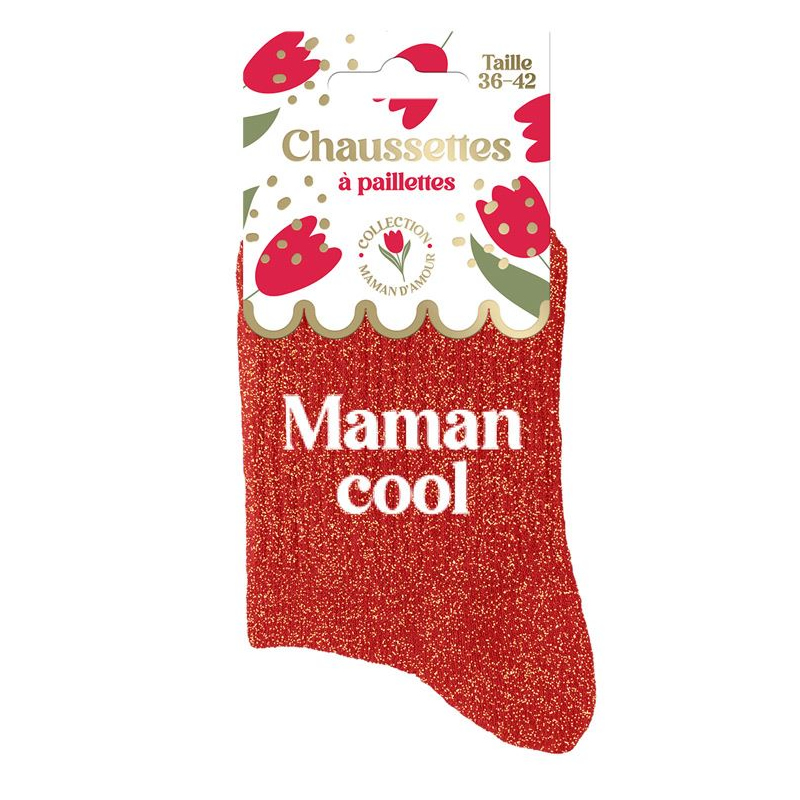 CHAUSSETTES PAILLETTES MAMAN COOL