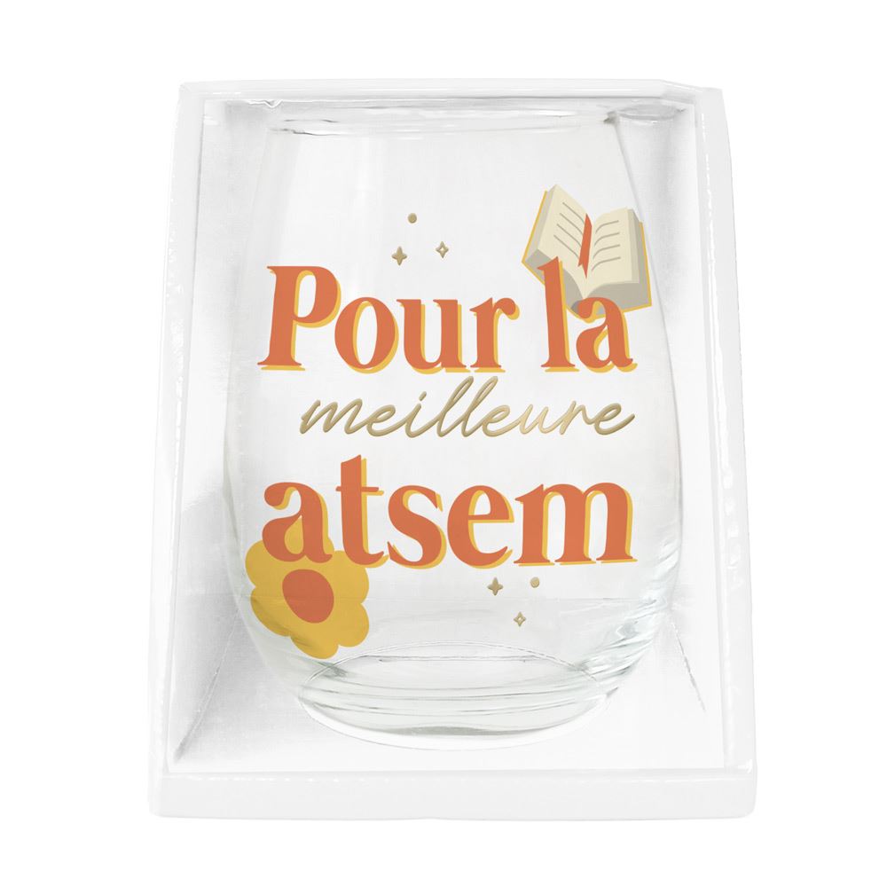 VERRE ROND MEILLEURE ATSEM