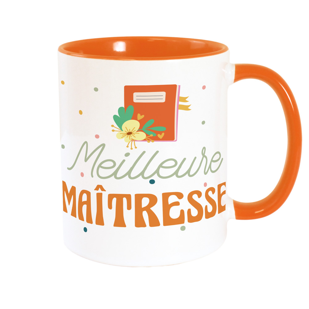 MUG ORANGE MEILLEURE MAÎTRESSE