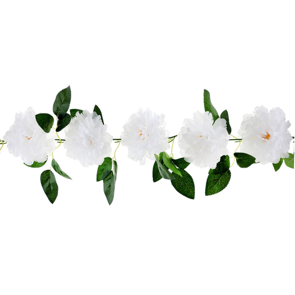 GUIRLANDE PIVOINES BLANCHES