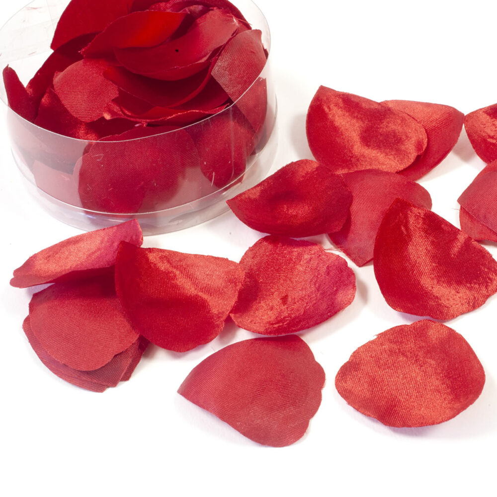 80 PÉTALES SATIN ROUGES