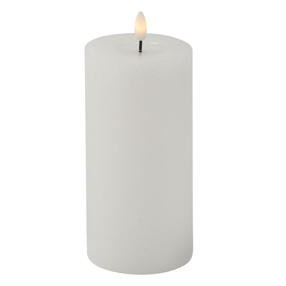 BOUGIE LED BLANC GLOSSY (15CM)