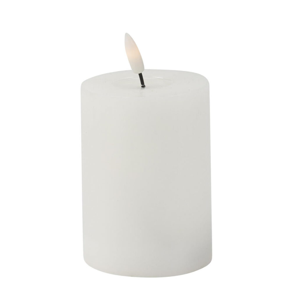 BOUGIE LED BLANC GLOSSY (10CM)