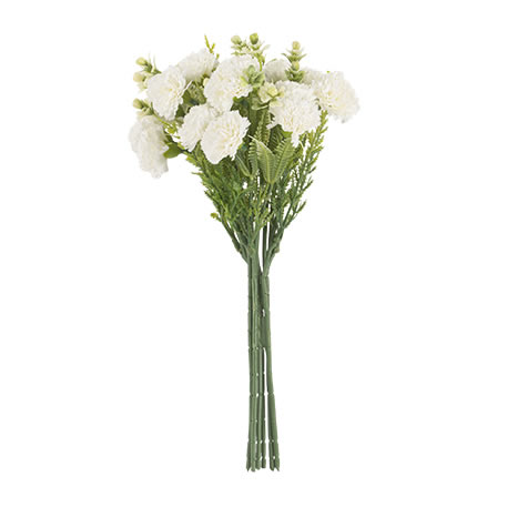 BOUQUET 16 OEILLETS BLANCS