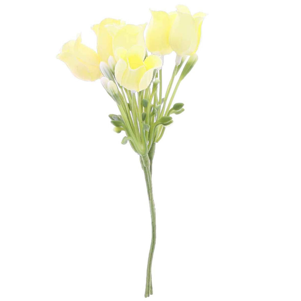 3 BOUQUETS TULIPES JAUNES