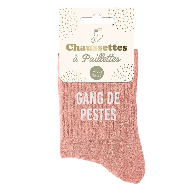 CHAUSSETTES PAILLETTES GANG DE PESTES