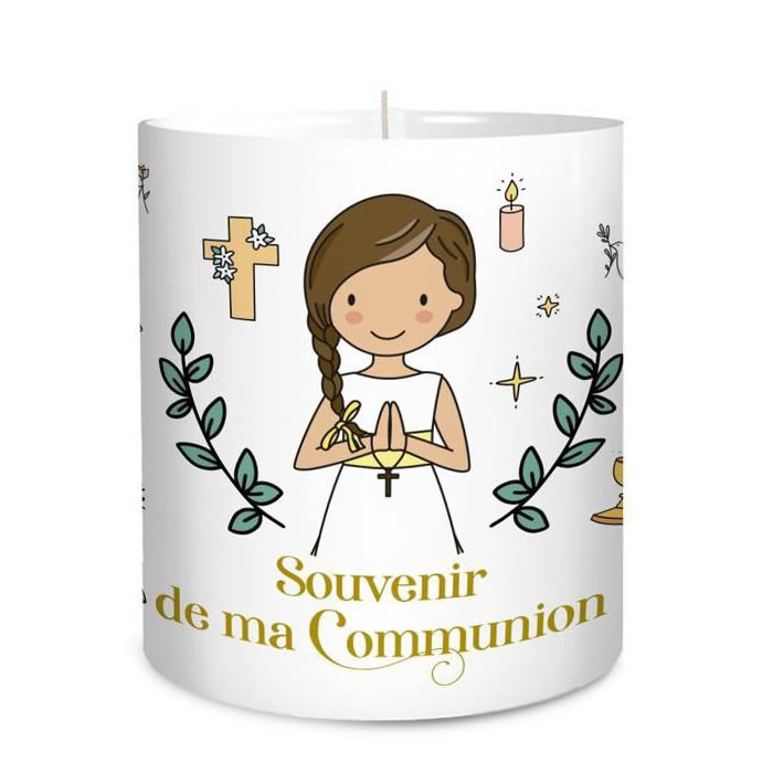 BOUGIE COMMUNION FILLE