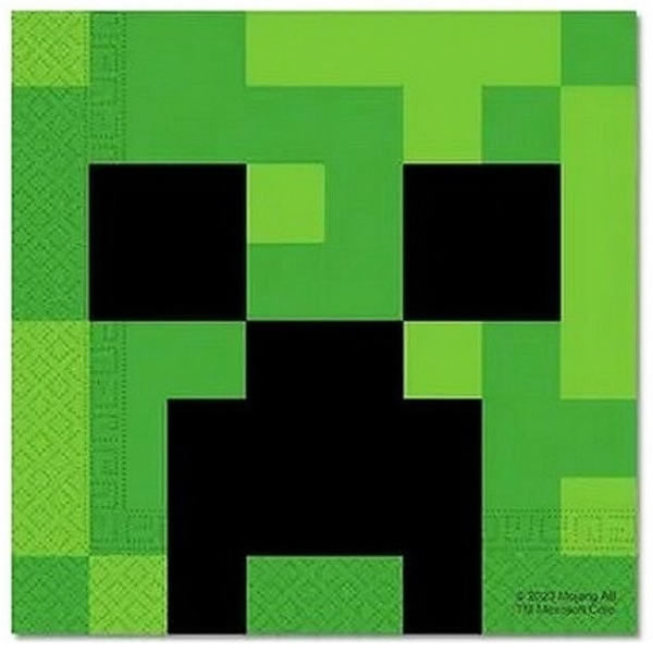 20 SERVIETTES MINECRAFT