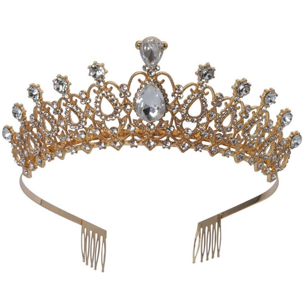 DIADÈME PRINCESSE MÉTAL OR