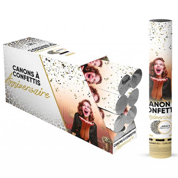 CANON À CONFETTIS LÉOPARD
