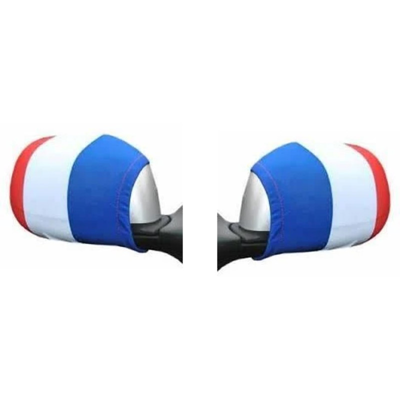 2 HOUSSES RÉTROVISEURS BLEU BLANC ROUGE
