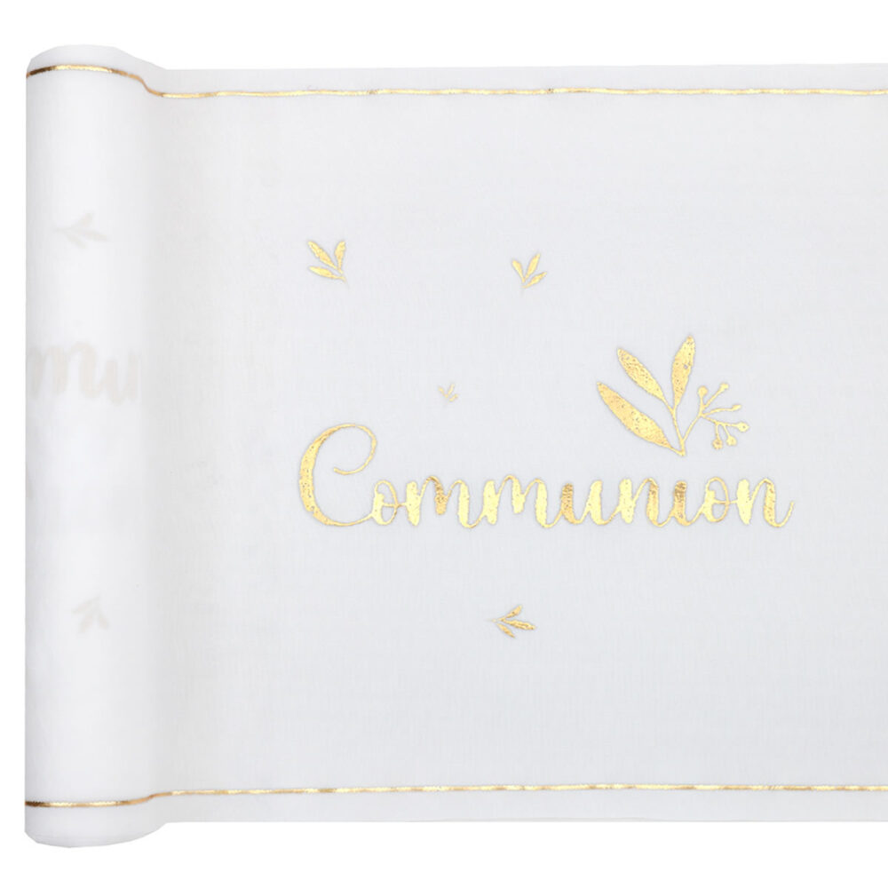CHEMIN DE TABLE COMMUNION BIRDY