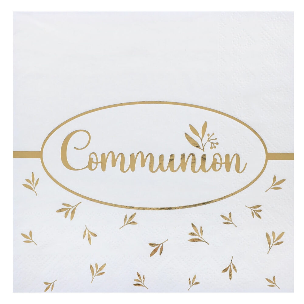 SERVIETTES COMMUNION BIRDY
