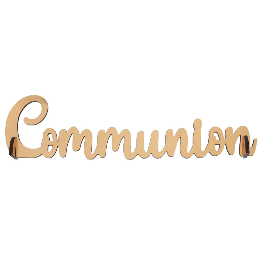 DÉCO LETTRES COMMUNION OR