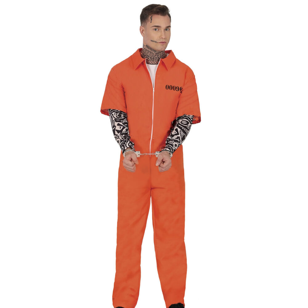 COMBINAISON PRISONNIER AVEC MANCHES TATOUÉES (48/50 - M)