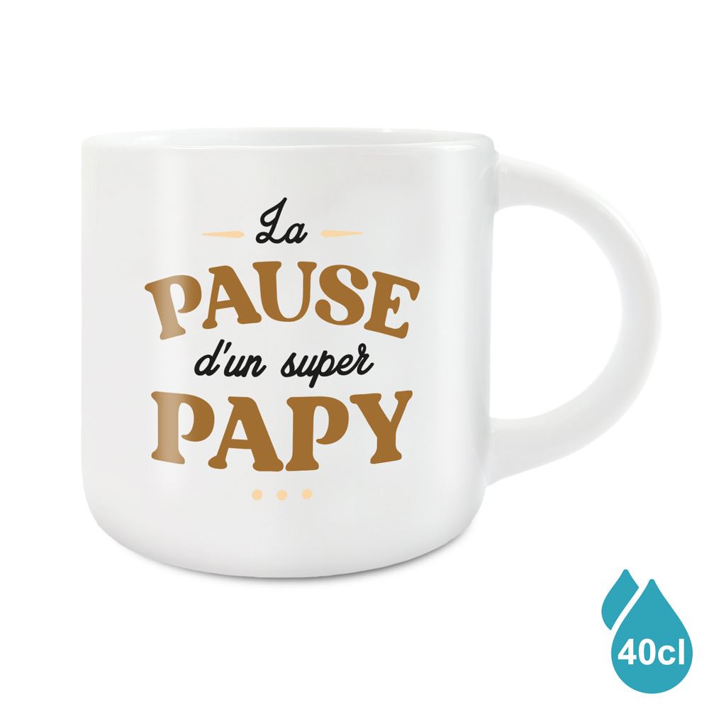 GRAND MUG PAUSE D'UN SUPER PAPY